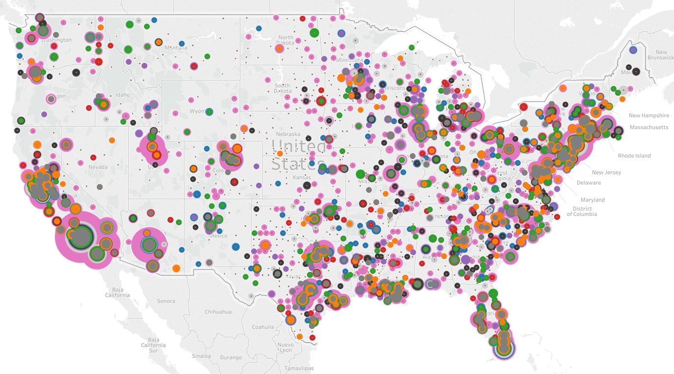 Search Data Map